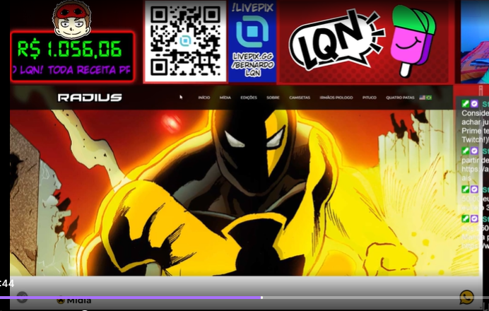 Assista: LQN #416 – RADIUS (twitch.tv)