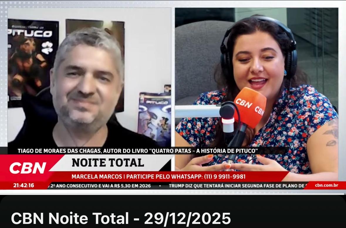 Escritor de Marília é entrevistado pela CBN SP e aborda trajetória do cão-herói Pituco