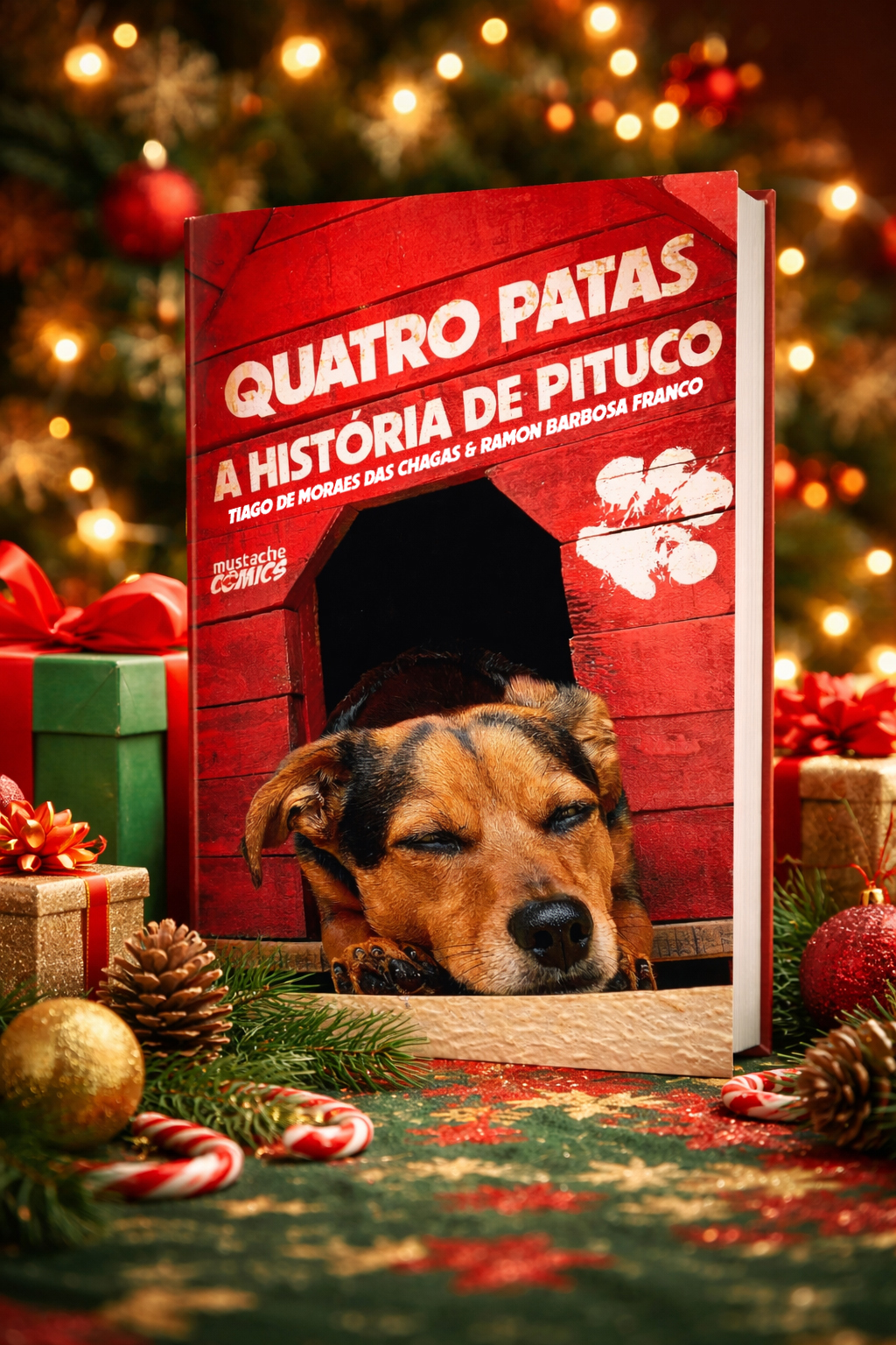 Livro de Marília, ‘Quatro Patas: a história de Pituco’ domina na imprensa do Brasil indicação como opção de presente de Natal