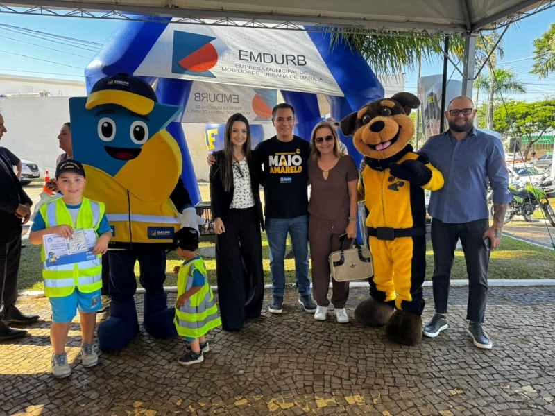 Evento promovido pela Emdurb apresentou novo mascote e lançou projeto Agente de Trânsito Mirim na rede municipal